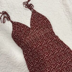 SHEIN Red Floral Minidress